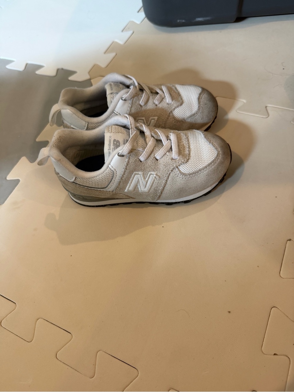 Toddler new Balance size 7.5  Light Gray & White Athletic Sneakers